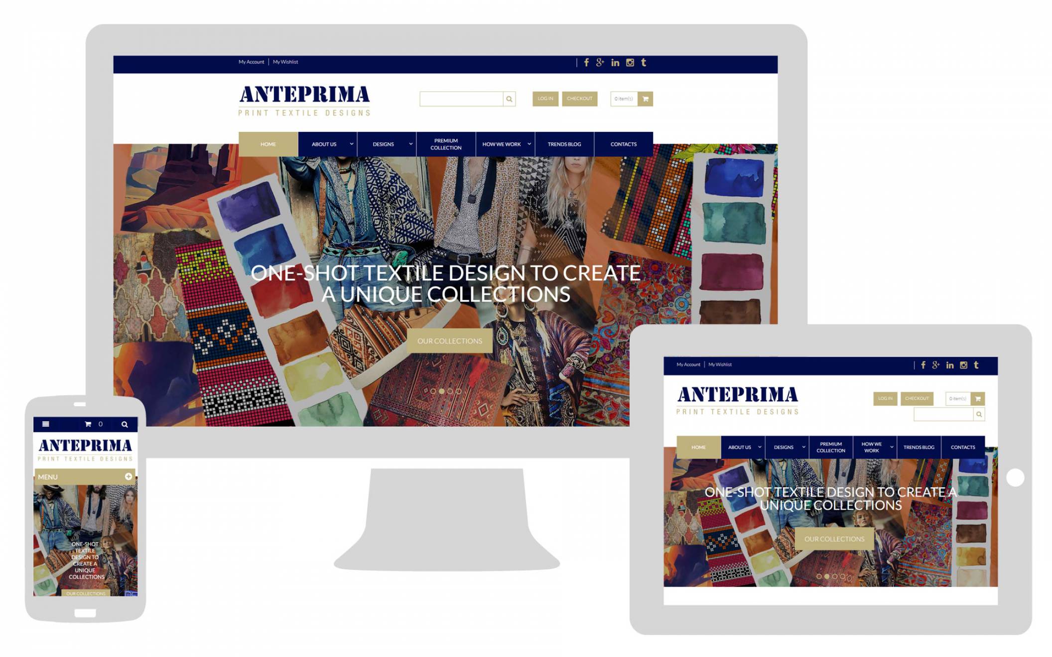 Grafica responsive Anteprima e-commerce