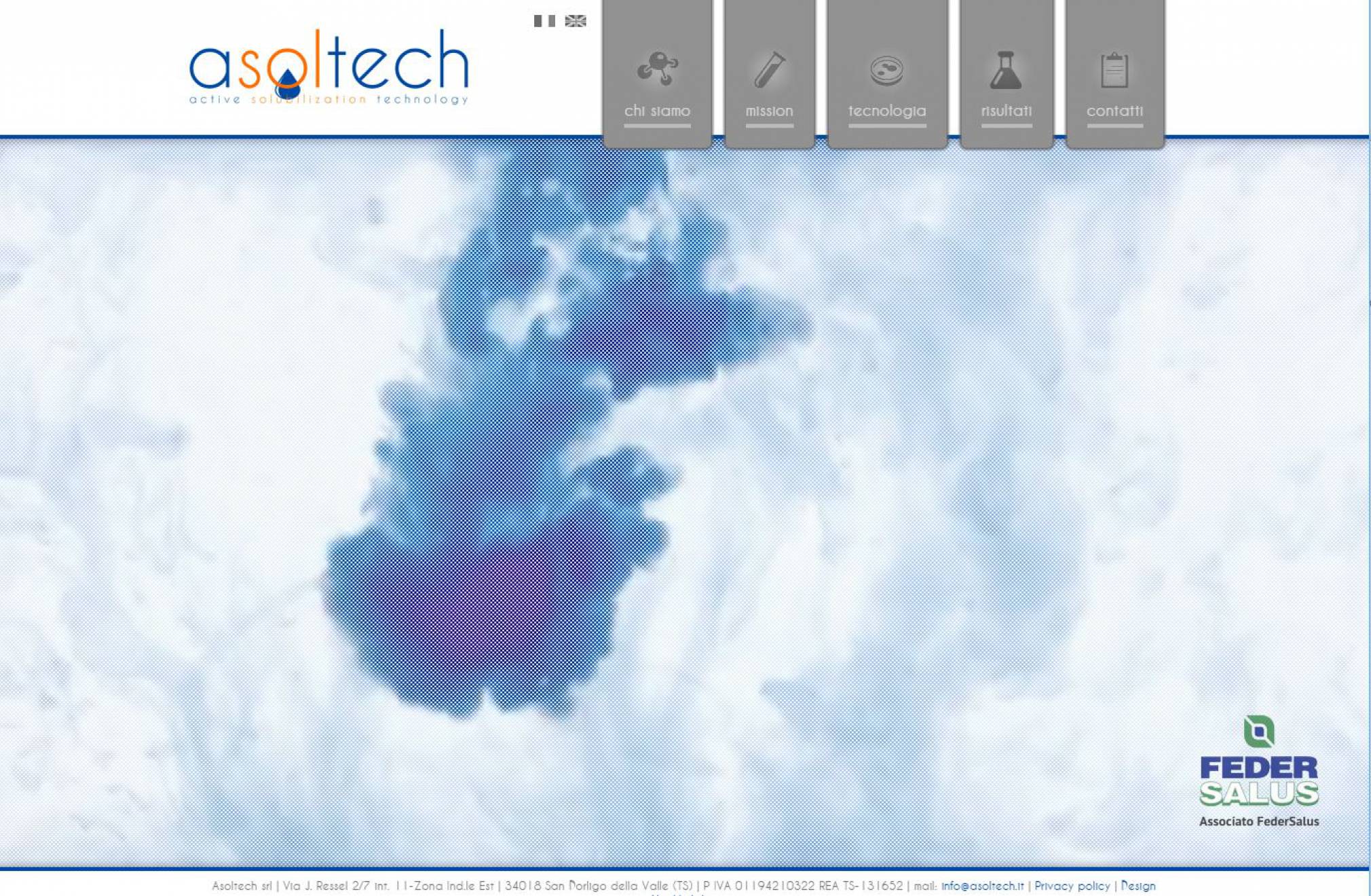 Realizzazione sito internet video sfondo homepage Asoltech NewVisibility