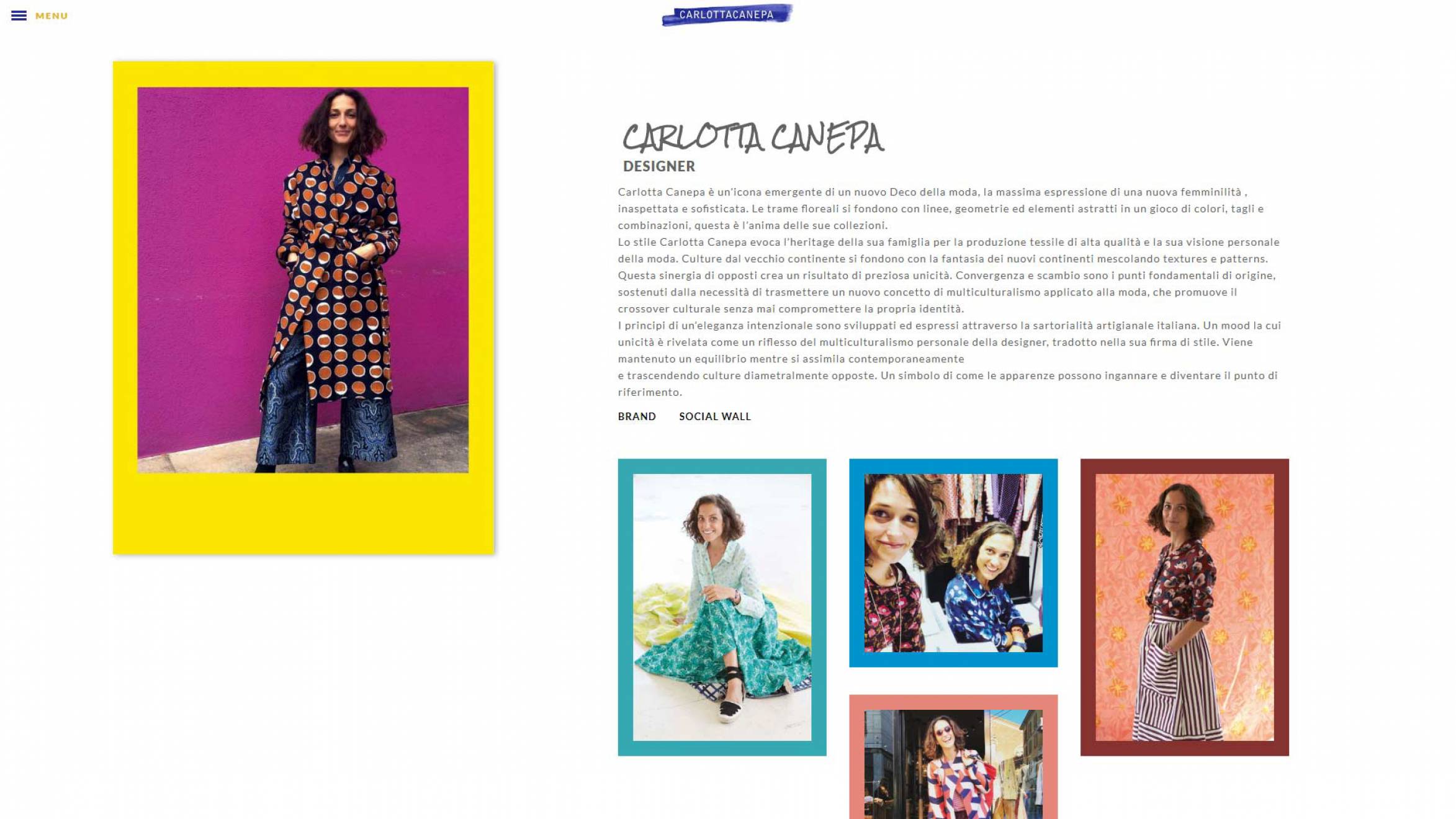 Sito web responsive Carlotta Canepa NewVisibility