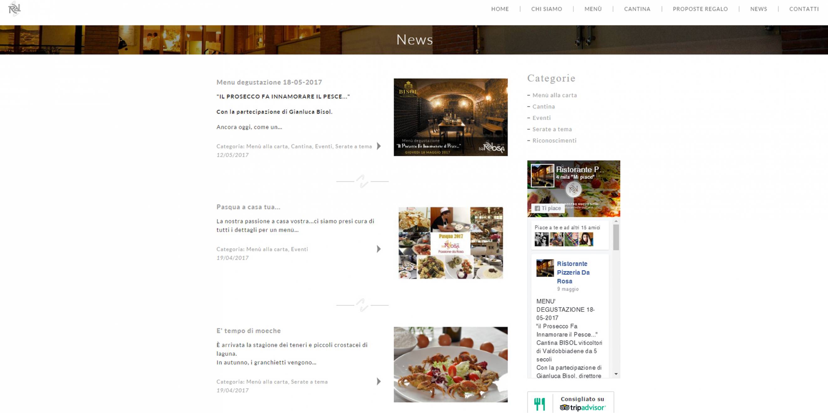 pagina news sito internet ristorante da rosa cantù newvisibility