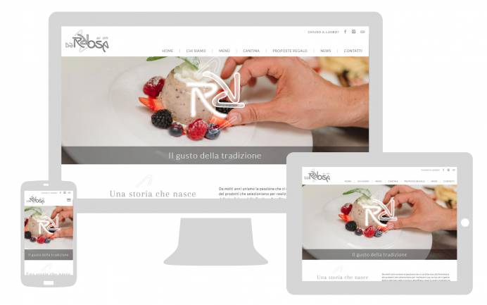 realizzazione sito web responsive ristorante da rosa web agency como