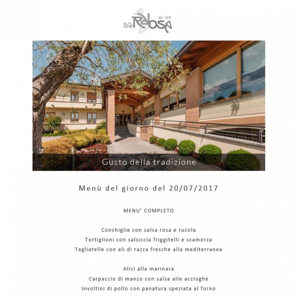 Newsletter Ristorante da Rosa newvisibility