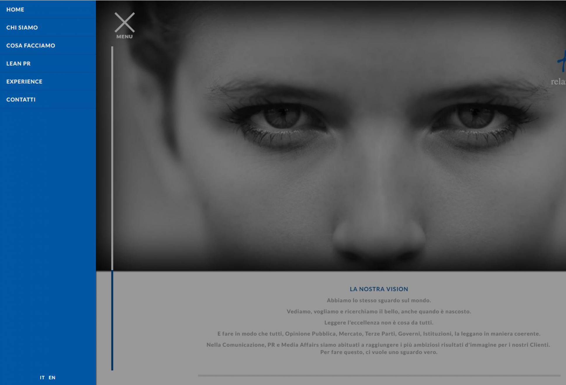 Menu sito web responsive True-rp